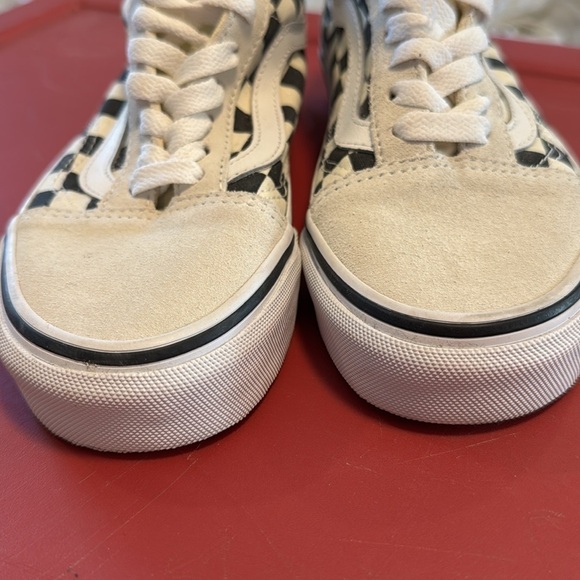 Vans old school, black and white checkered, suede toe heel men’s 3.5 women’s 5 - Picture 4 of 12
